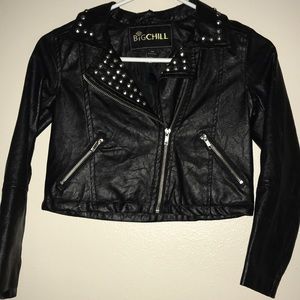 Black Pleather Jacket